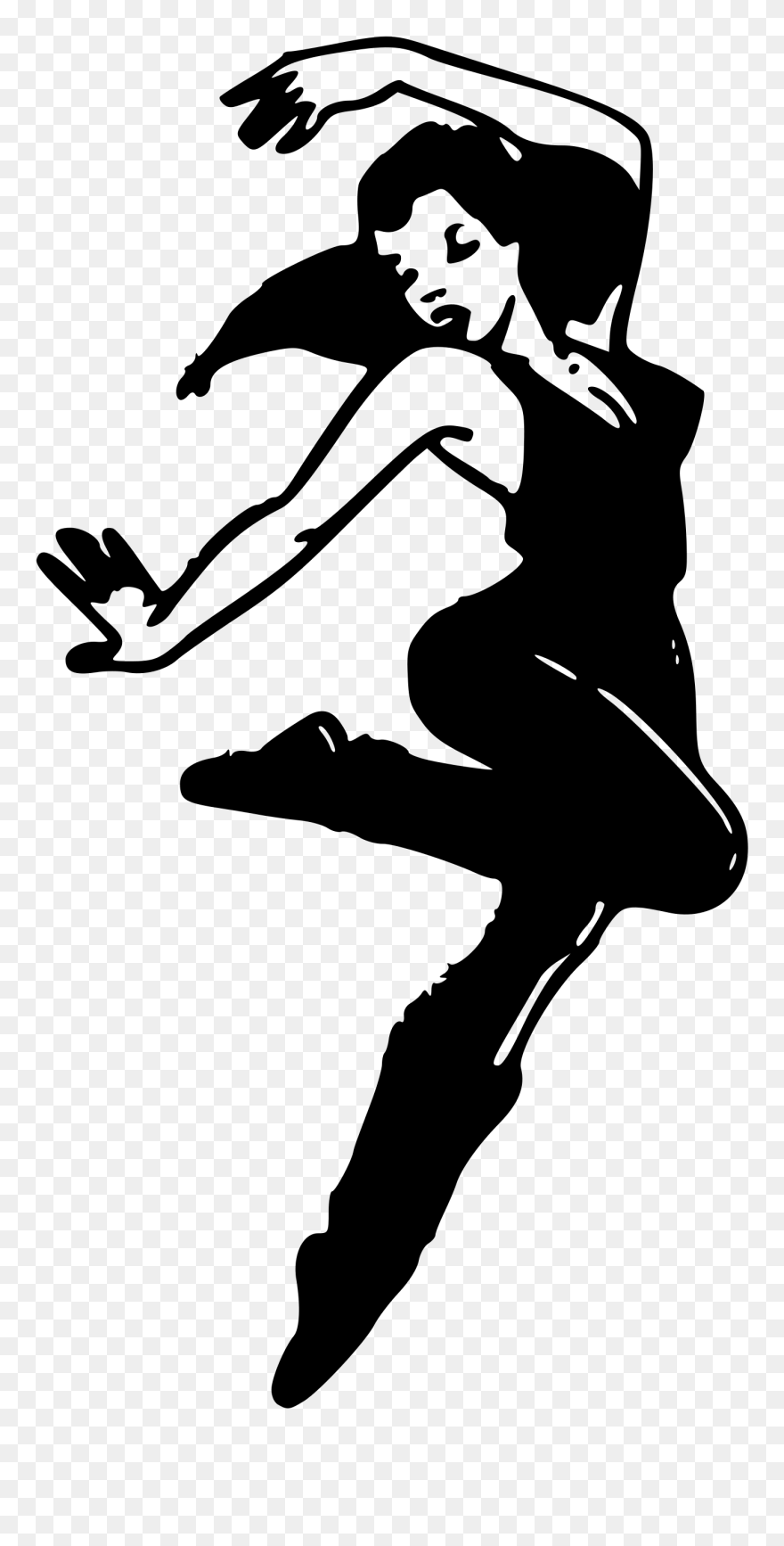 Modern Dance Free Dance Ballet Dancer Clip Art - Dancer Clip Art - Png Download