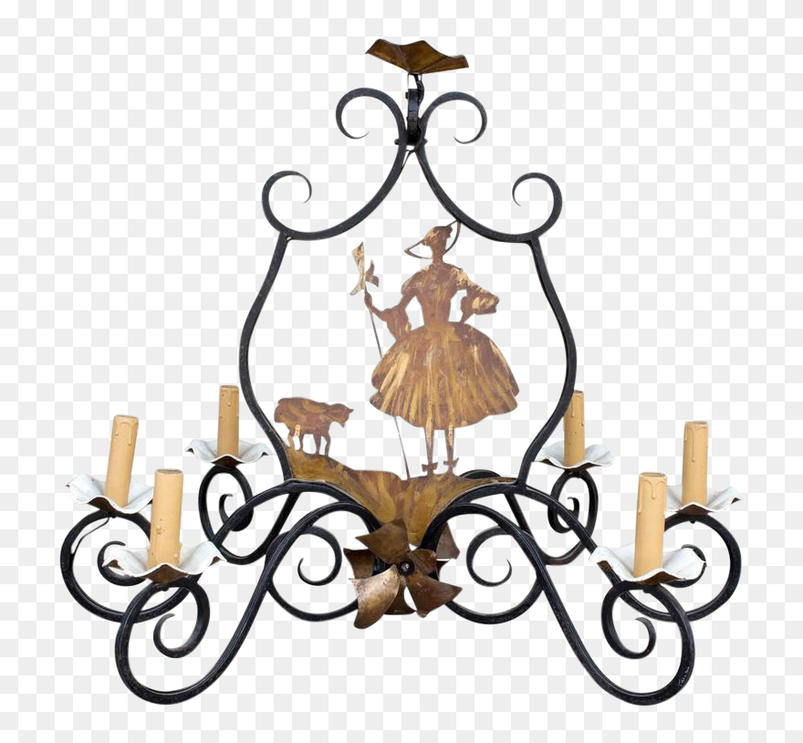 Antique French Iron Brass - Brass Clipart