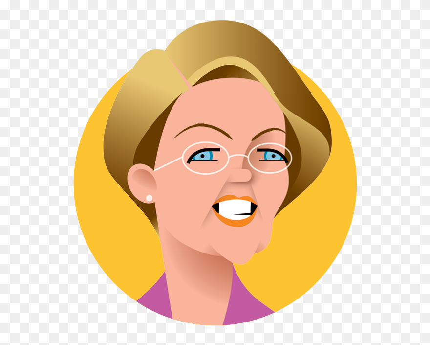 Headshot Of Elizabeth Warren Clipart