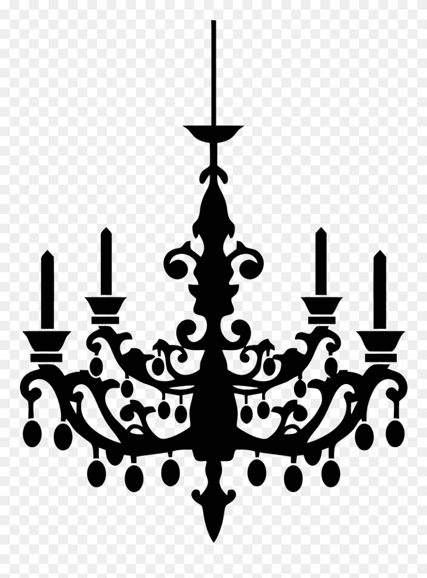 Transparent Vintage Chandelier Clipart - She Shed Clip Art - Png Download