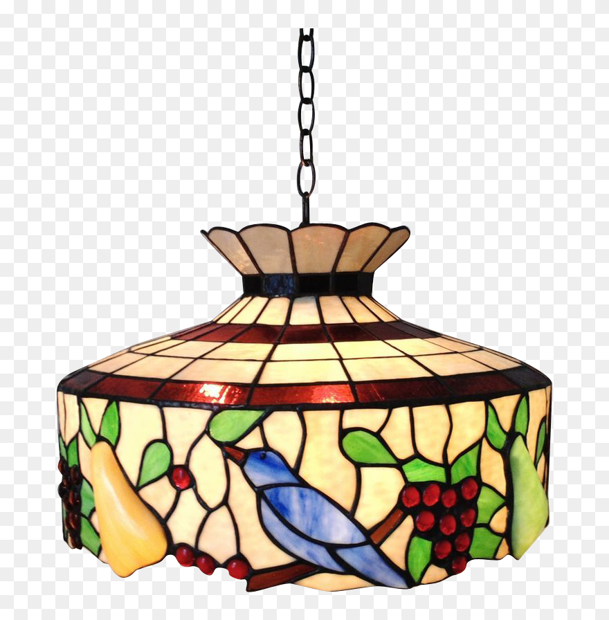 Large Stained Glass Birds - Stained Glass Clipart