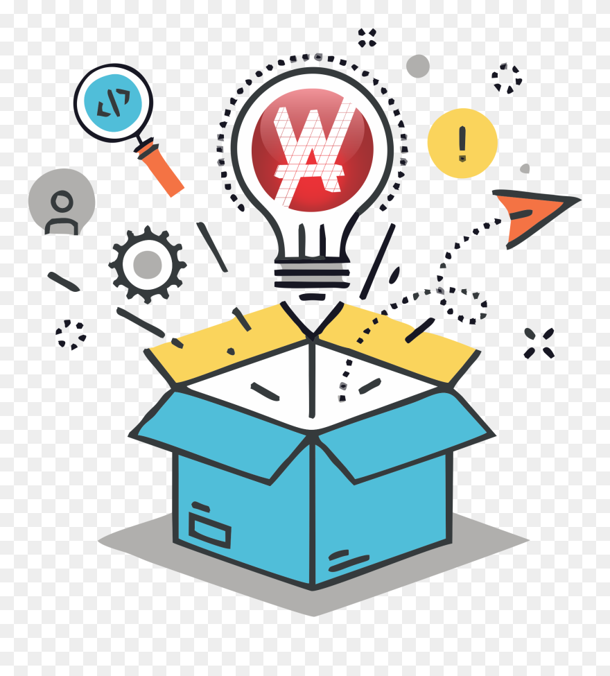 Img - Thinking Outside The Box Clipart - Png Download