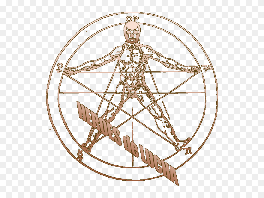 Man In A Pentagram Clipart