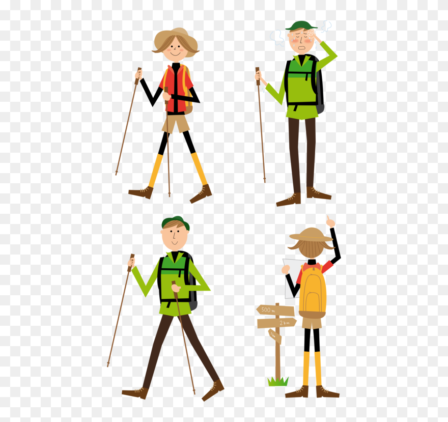 Standing,human Behavior,easel - Hiking Drawing Clipart