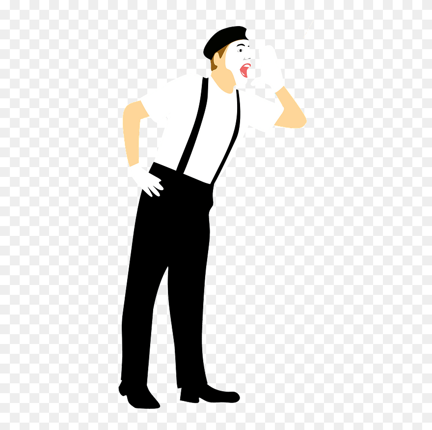 Comedian Artist Clipart - Mime Artist - Png Download