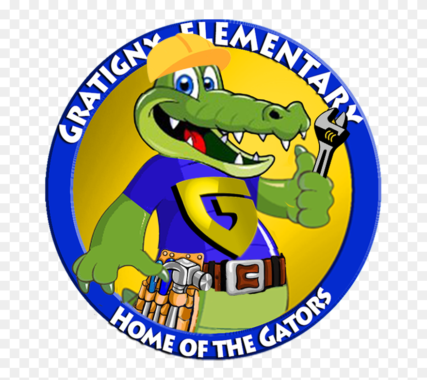 School Logo - Alligator Clip Art - Png Download