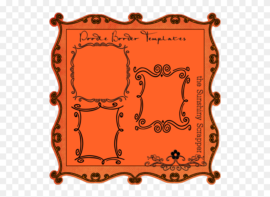 Cu Doodle Border Templates-$5 - Border Design Templates Clipart