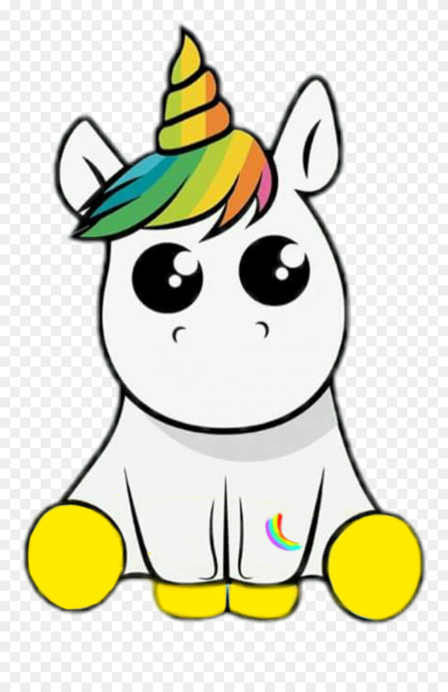 Unicorn Sticker Kavaii Clip Art - Unicorn Clipart - Png Download