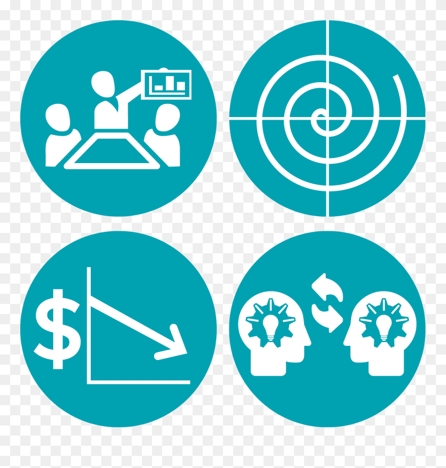 Icons Representing Phase Ii Services - Knowledge Transfer Icons Clipart
