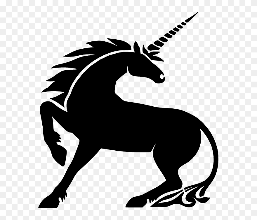 Unicorn-tattoo - Unicorn Silhouette Transparent Background Clipart