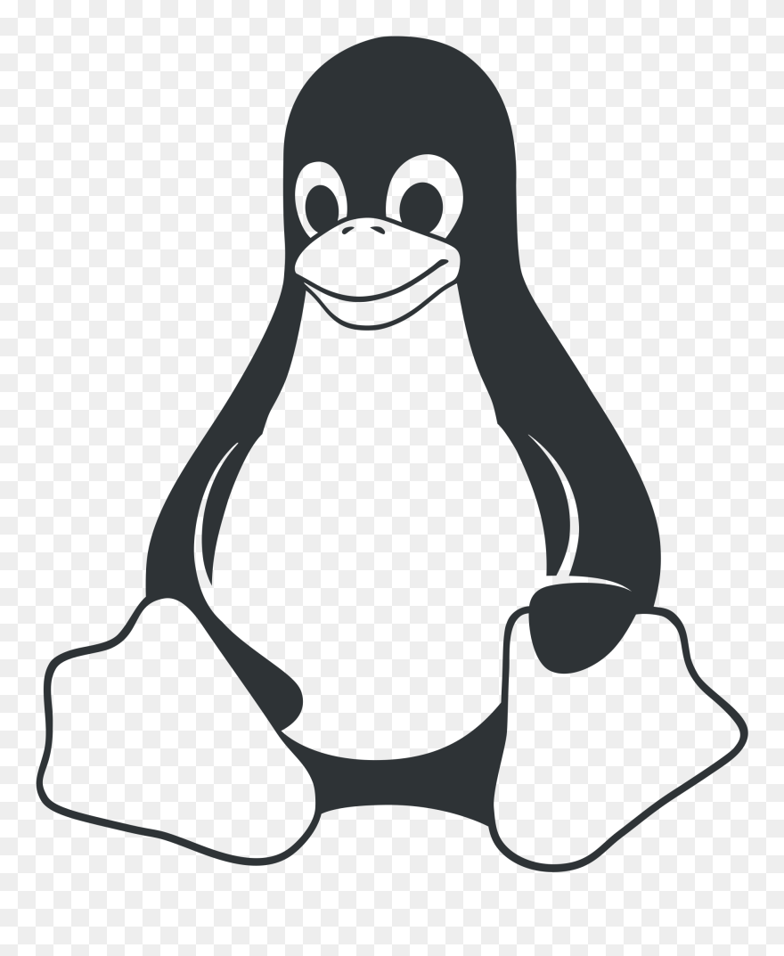 Linux Logo White Png Clipart
