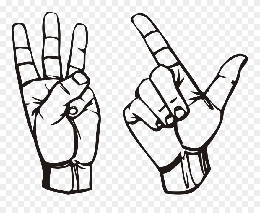 Hand Holding Up Three Fingers Clipart