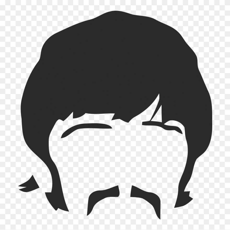 The Beatles Silhouette Abbey Road Stencil Image - Beatles Poster Pop Art Clipart