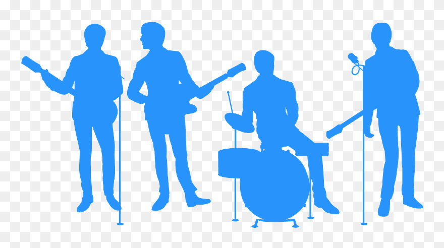 Silhouette Beatles Clipart