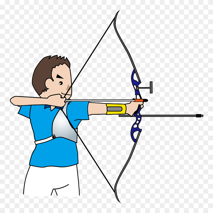 Archery Sports Clipart - Target Archery - Png Download