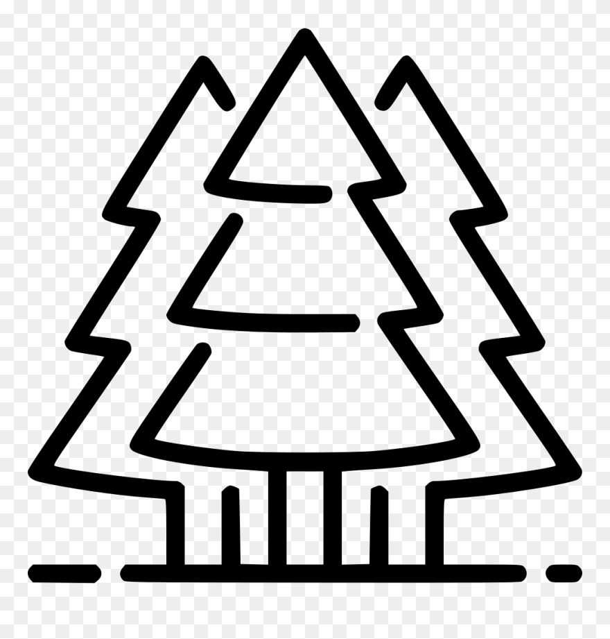 Evergreen Trees - Evergreen Tree Icon Transparent Clipart