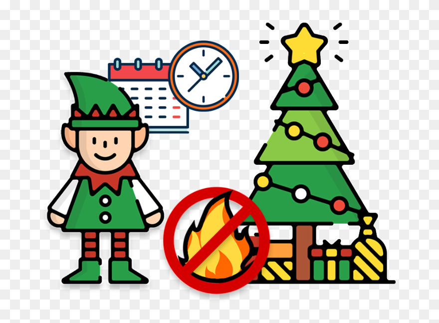 Christmas Tree Shop Evergreen Elf Alerts Out Of Water Clipart