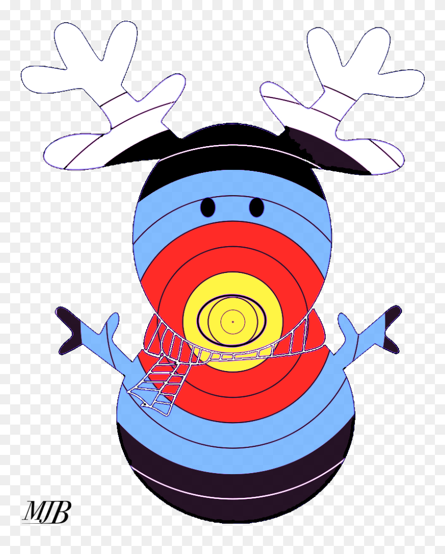 Christmas Archery Target Clipart