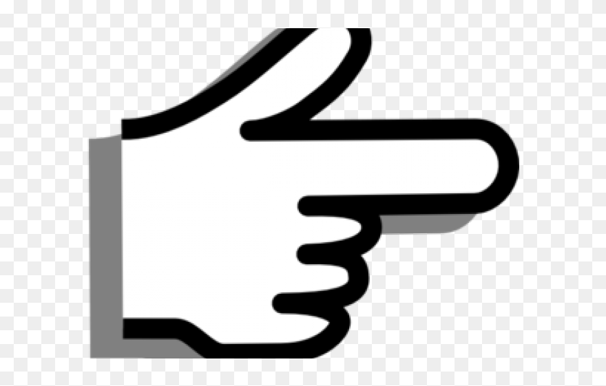 Hand Pointing Cartoon Png Clipart