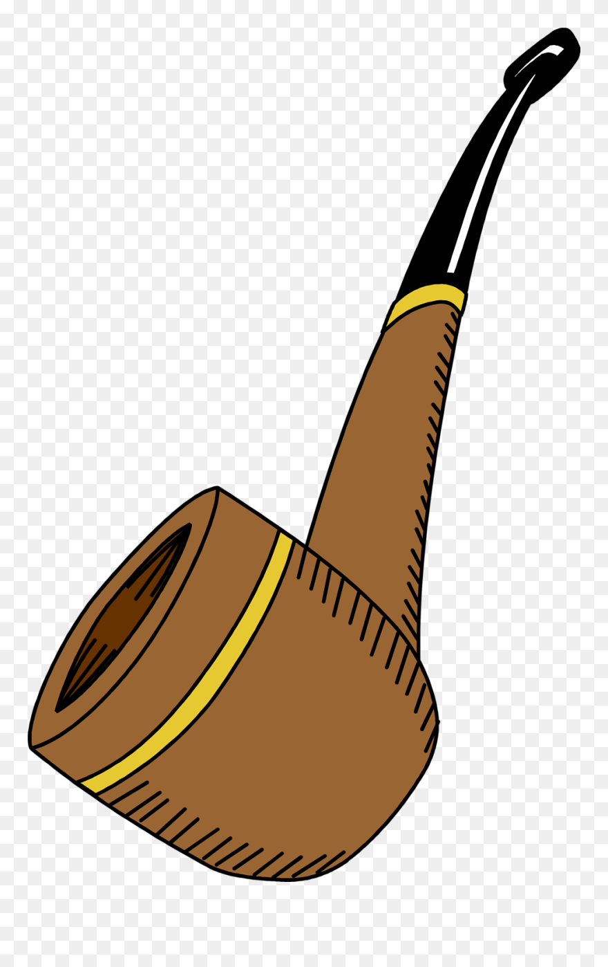 Pipe Smoking - Clip Art Pipe Transparent Background - Png Download
