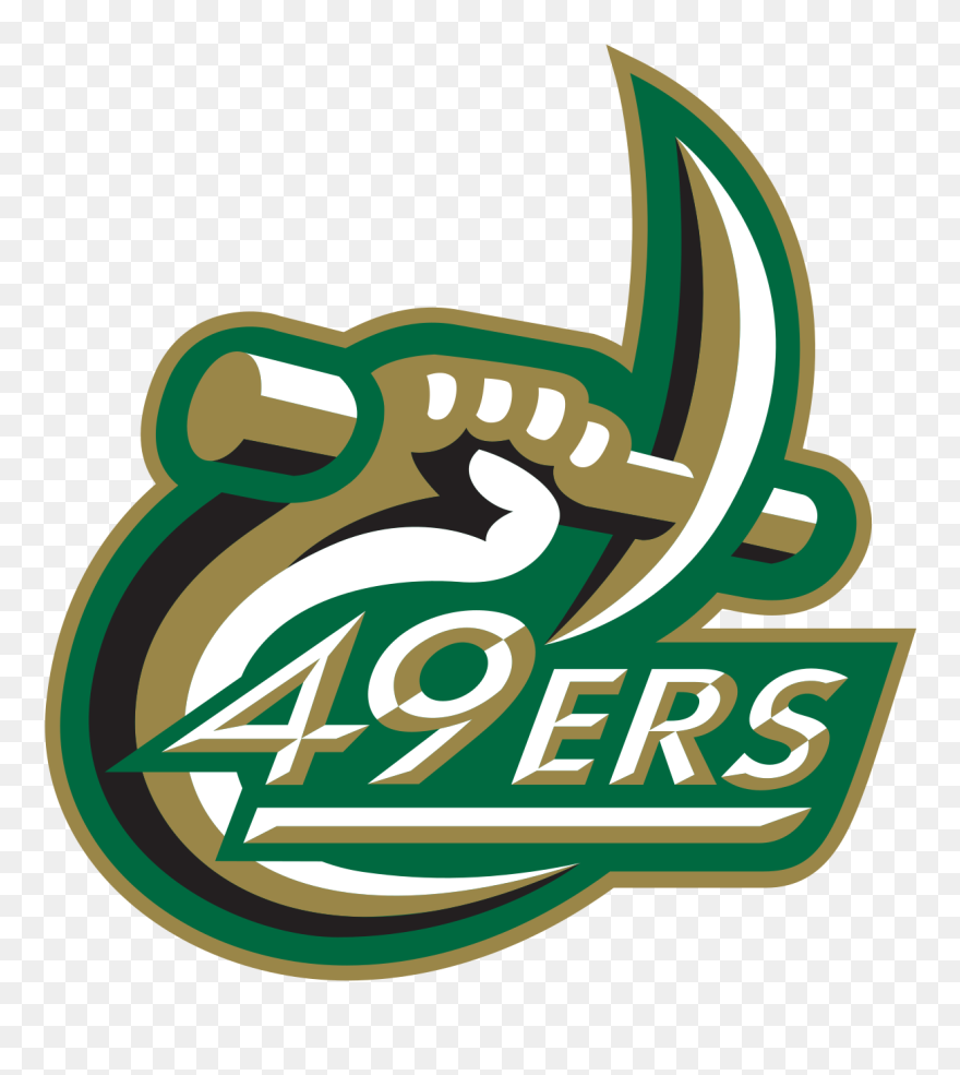 Uncc - Charlotte 49ers Football Logo Clipart