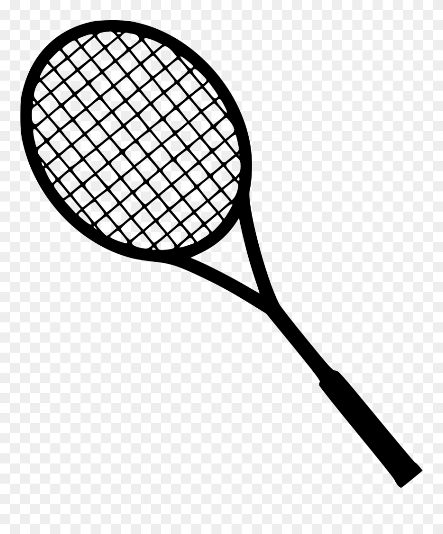 Badminton Drawing Bat - Transparent Background Tennis Racket Clipart - Png Download