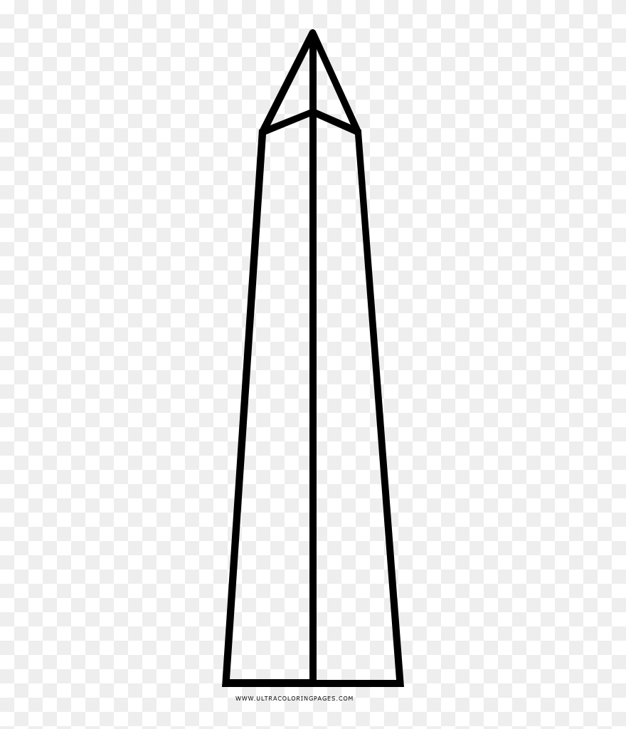Washington Monument Coloring Page - Line Art Clipart