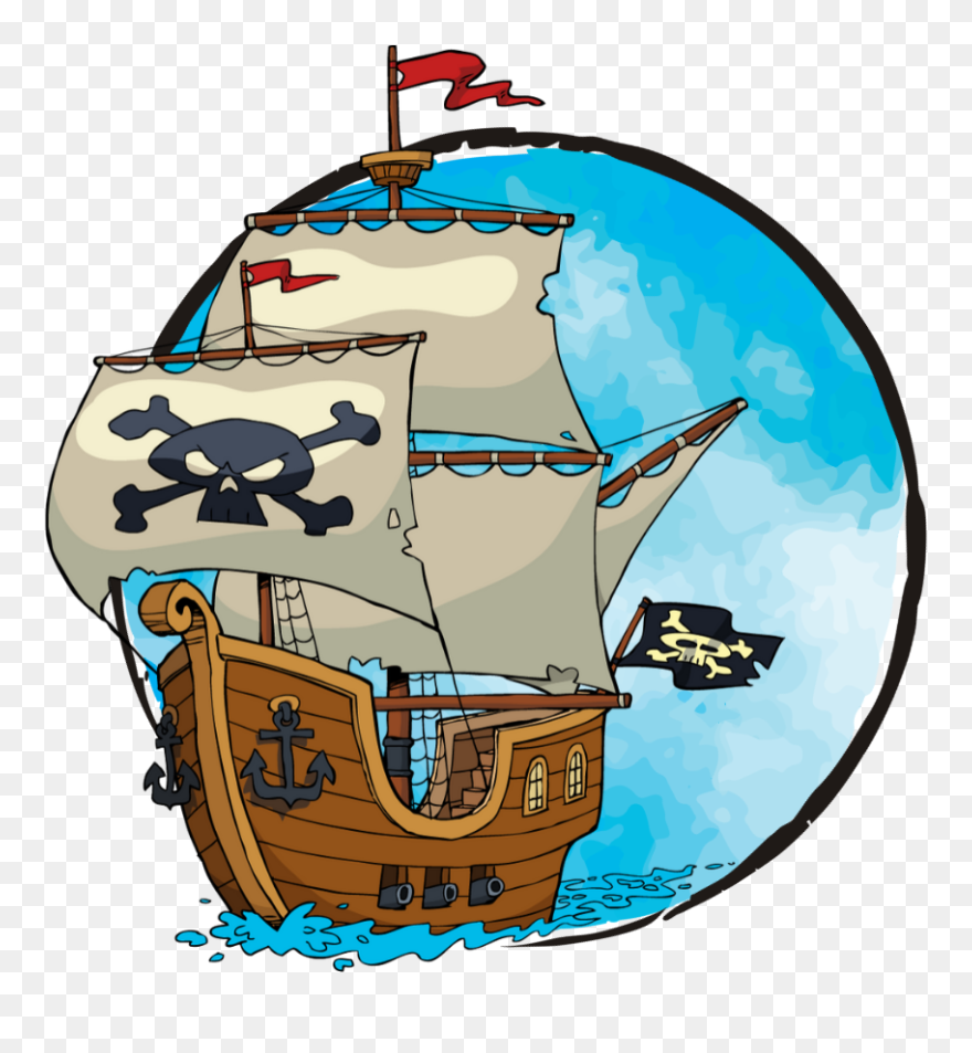 Pirate Ship Vector Clipart