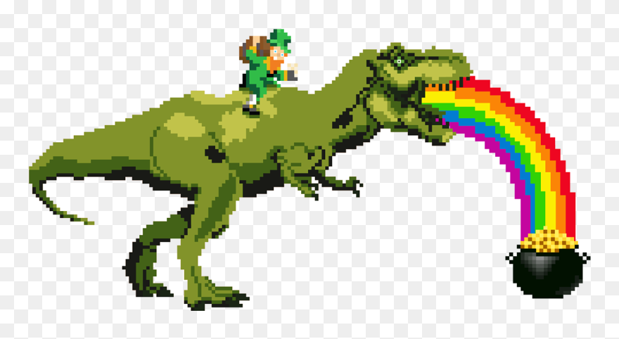 Pixel Art T Rex Clipart
