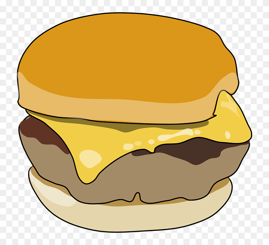 Burger Clipart Transparent Background - Breakfast Sandwich Clipart - Png Download