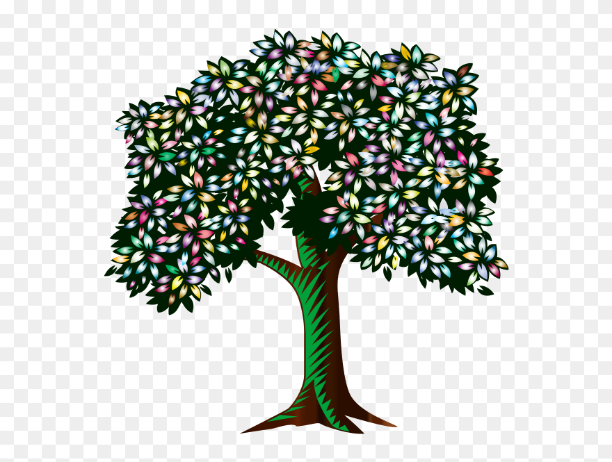 Many Leaves Are On A Tree Clipart