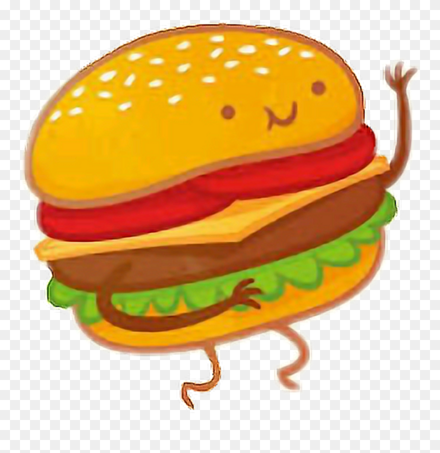 Hamburguesa Mejoresamigas Siganme Mejores Amigas - Best Friend Food Drawings Clipart