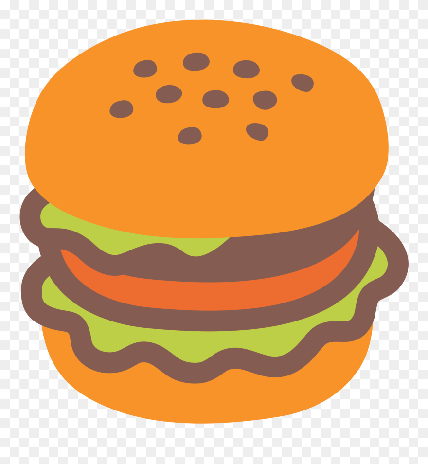 Burger Clipart Emoji Transparent Background Hamburger Clipart Png Download 5361427 Pinclipart