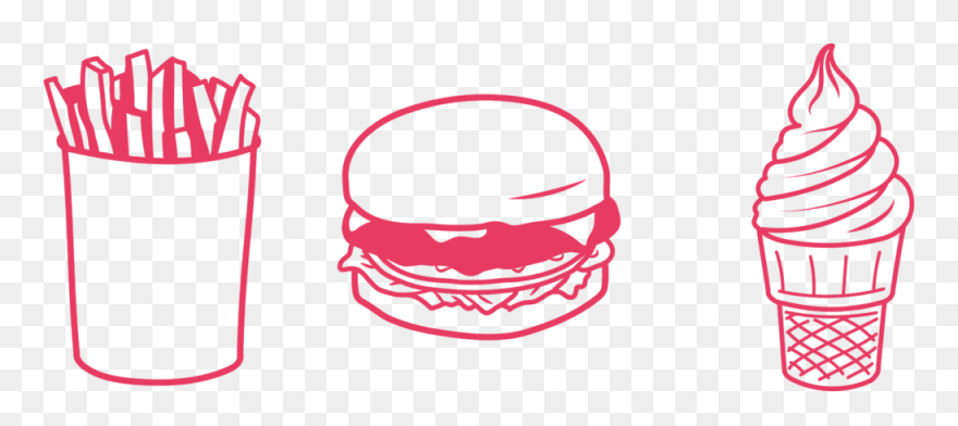 Transparent Burgers And Fries Clipart - Png Download