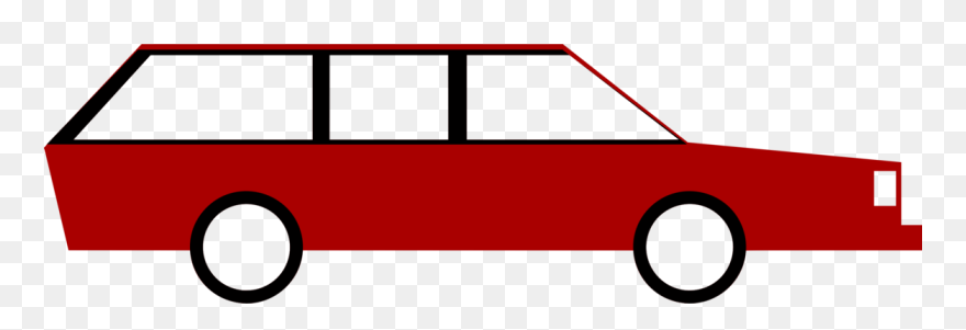 Red Station Wagon Clip Art - Png Download