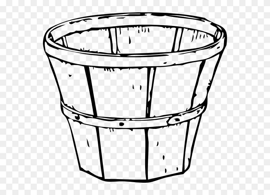 Apple Basket Clipart Free Image Transparent Library - Printable Apple Basket Template - Png Download