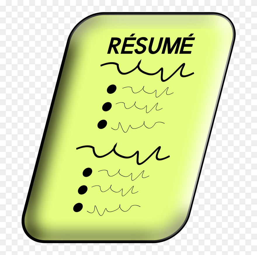 Resume Clip Art - Png Download