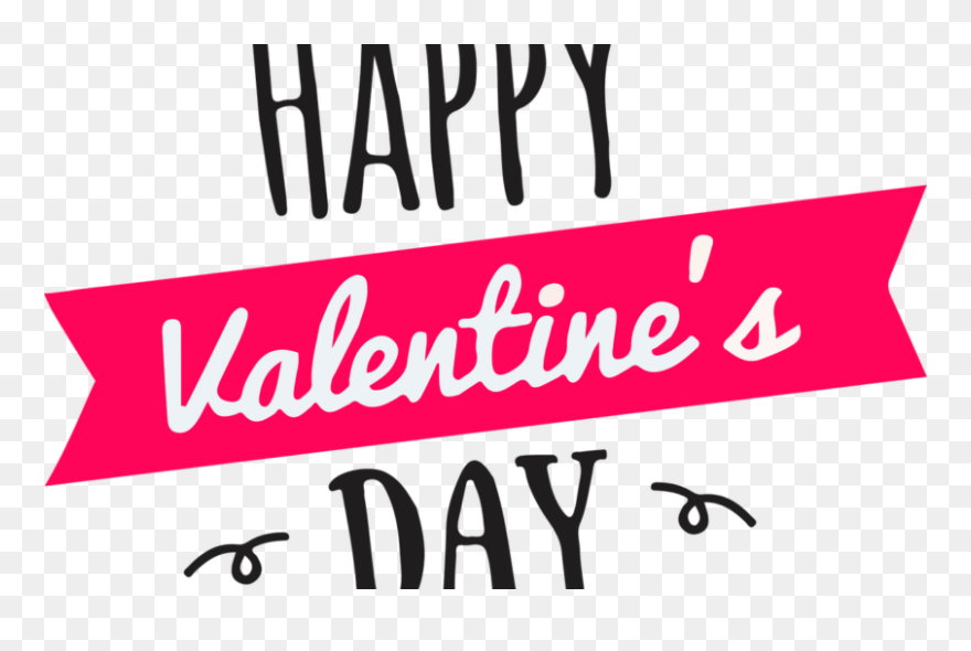 Happy Valentines Day - Calligraphy Clipart
