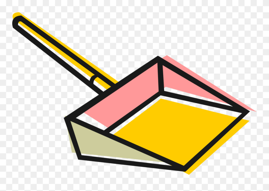 Vector Illustration Of Dustpan Cleaning Utensil For - Dust Pan Clip Art - Png Download