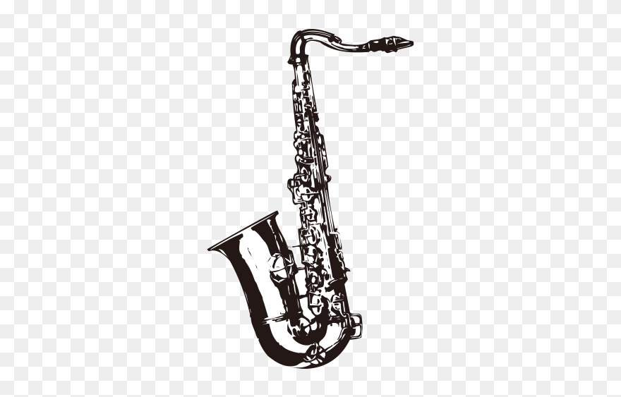 Tuba Musical Instrument Sousaphone Clip Art - Instruments Background Images Black And White - Png Download