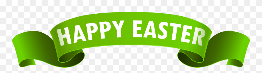 Happy Easter Banner Png Clipart