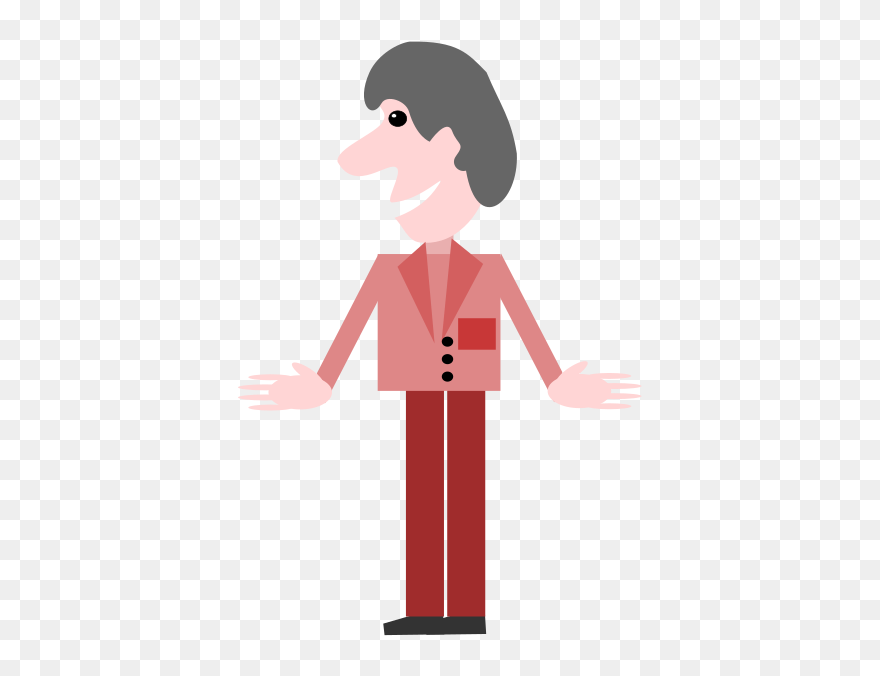 Pink,standing,neck - Clip Art - Png Download