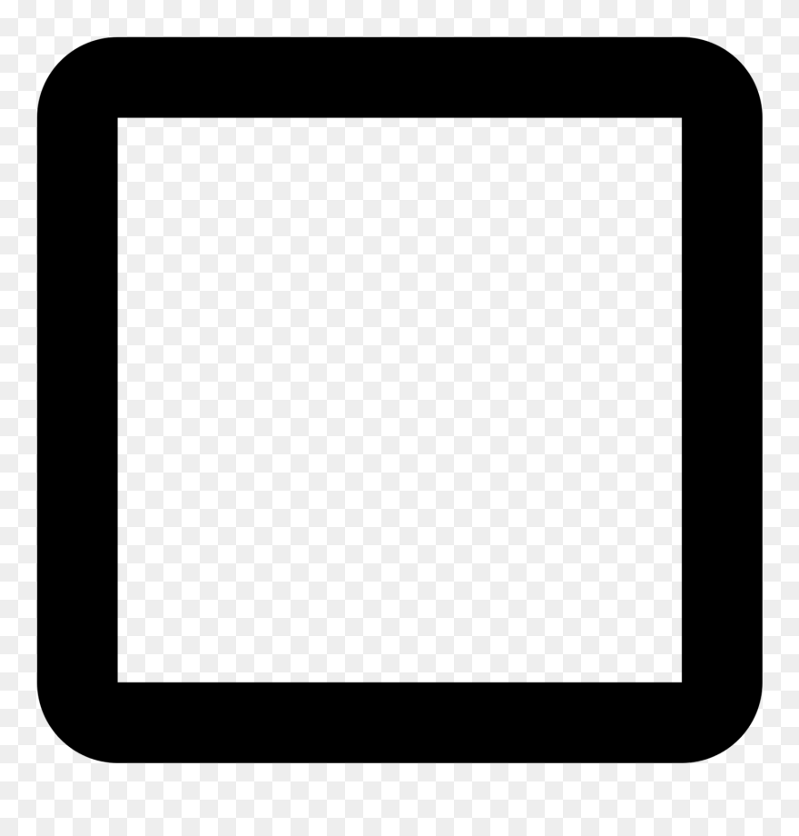 Black Box Outline Png - Display Device Clipart