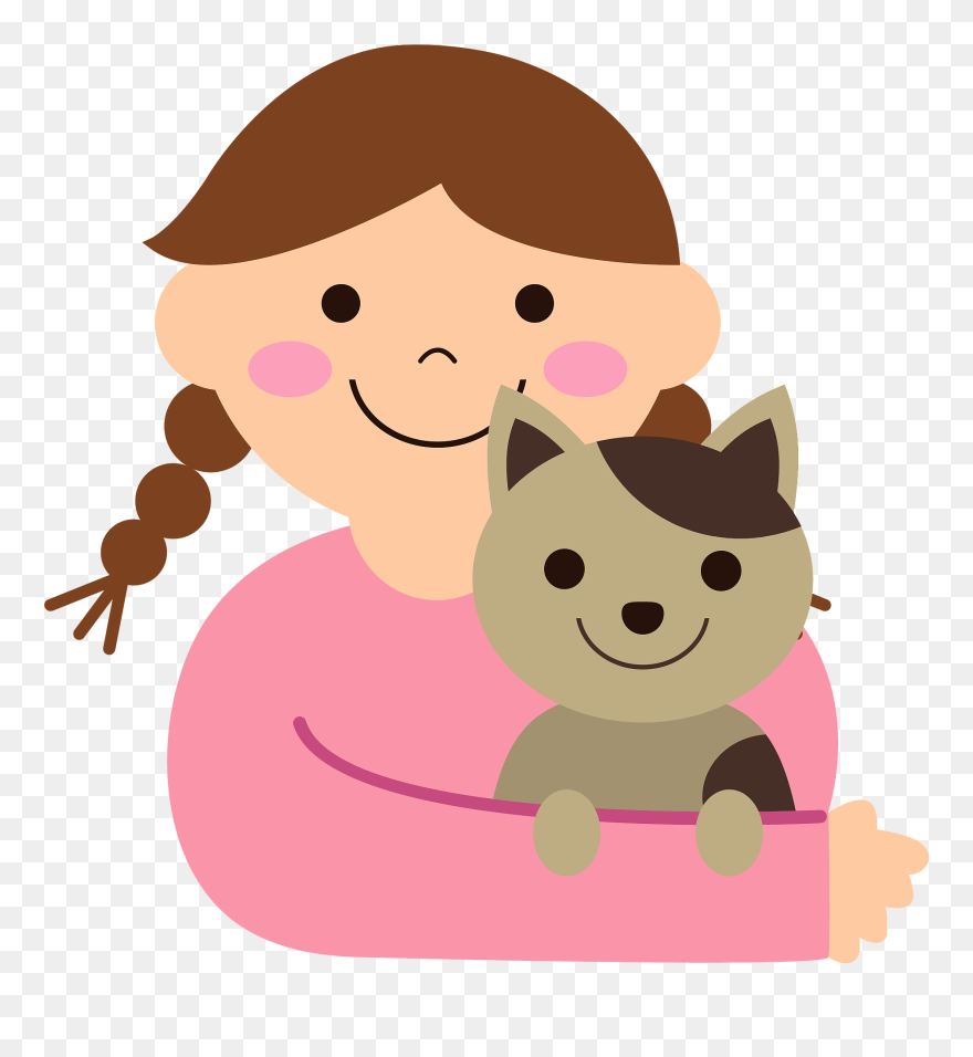 猫 と 人 の イラスト Clipart