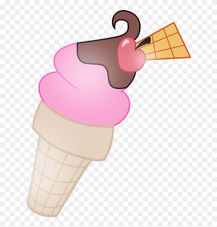 Rockcandycutie"s Sweet Sundae Cutiemark By Wishingwellbro - Ice Cream Cone Clipart