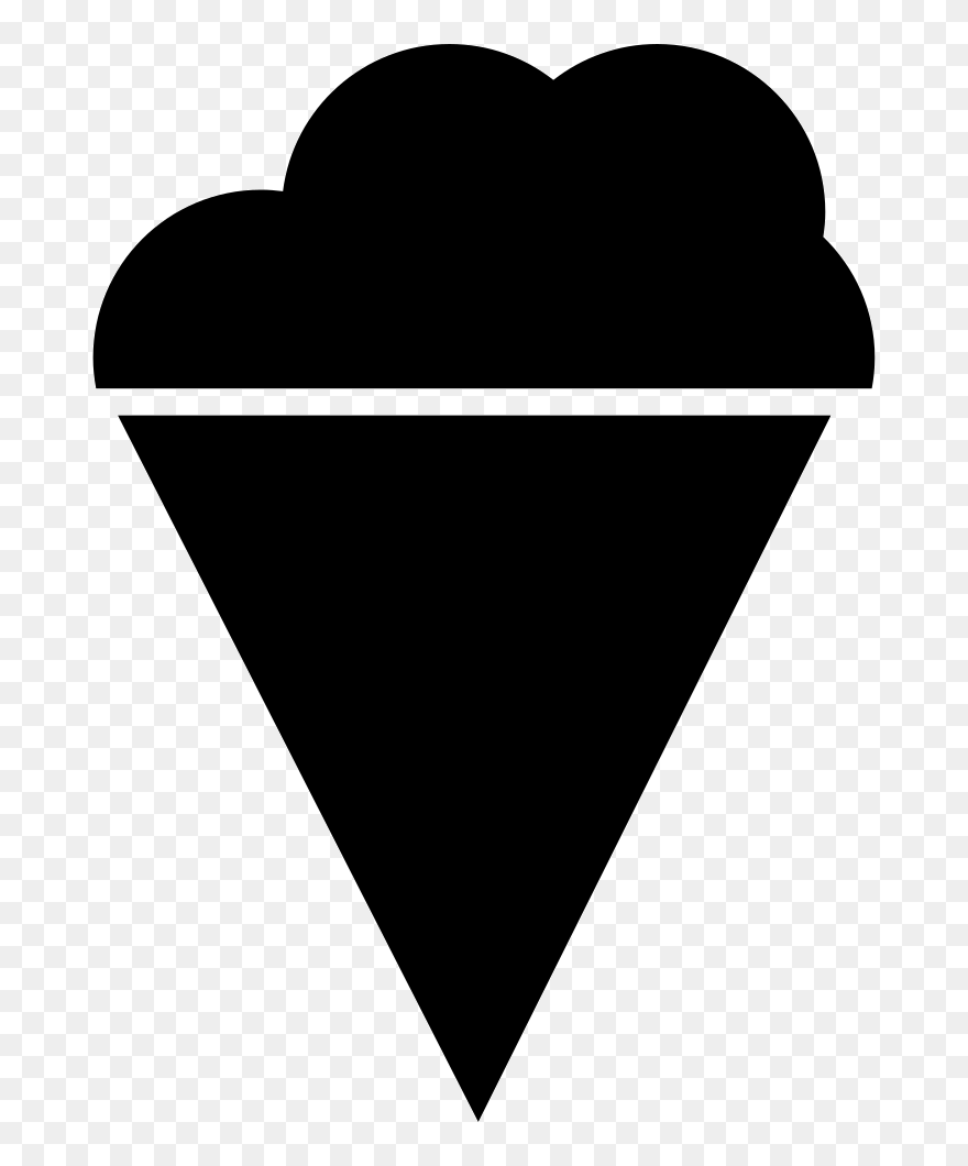 Ice Cream Cone - Heart Clipart
