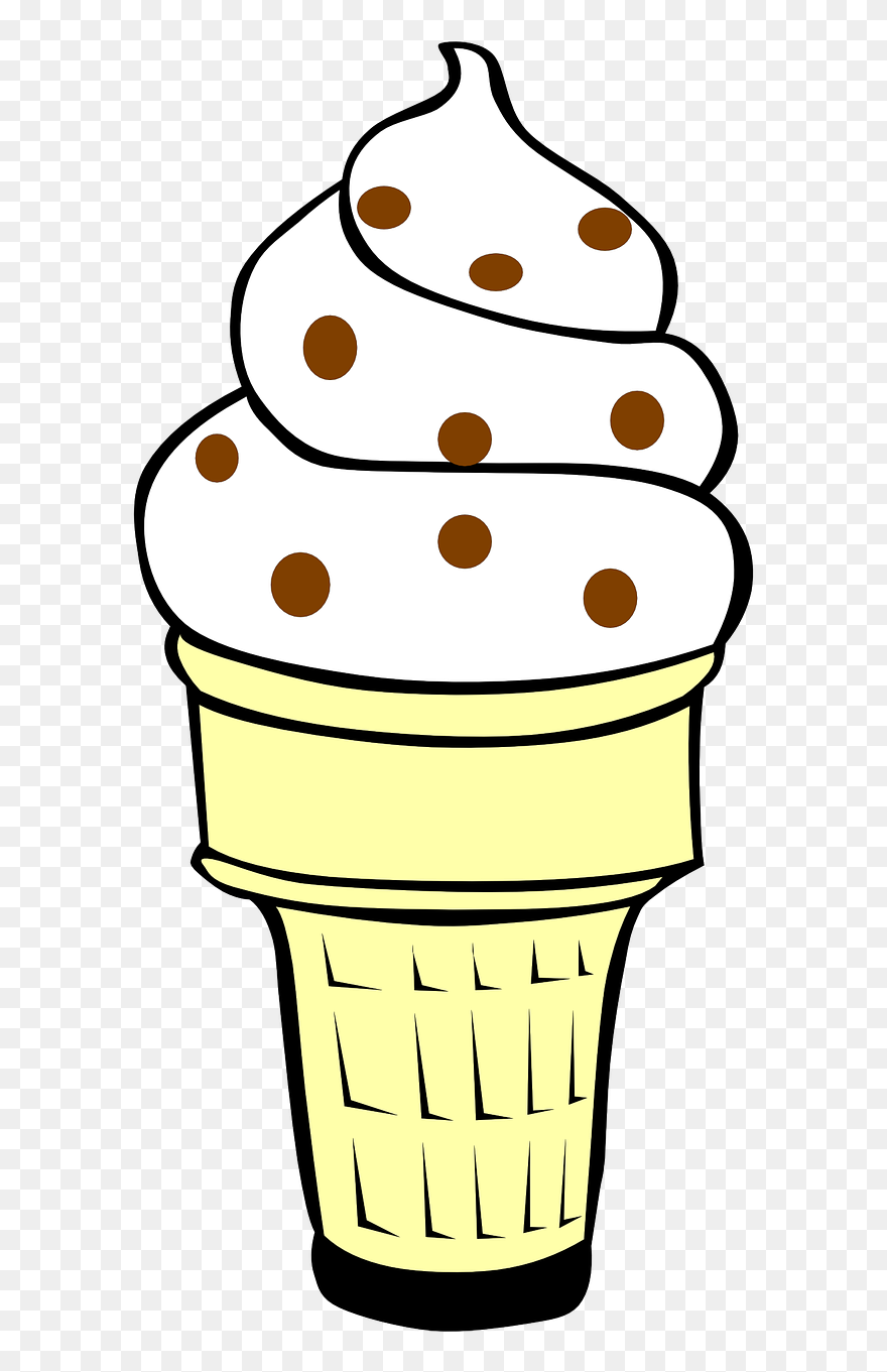 Ice Cream Ice Cone Free Photo - Vanilla Ice Cream Clipart - Png Download