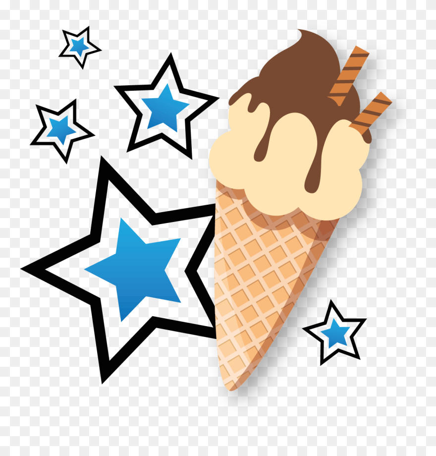 Logo Of Star Ice Cream Clipart