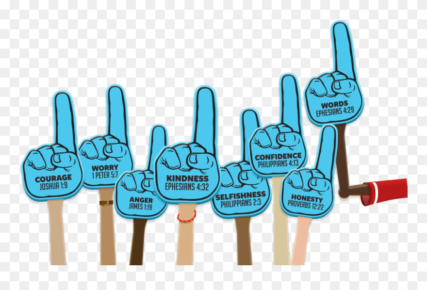 Foamfingers Clipart