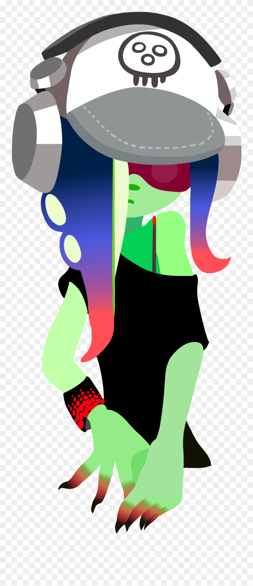 Paintbrush Vector Splatoon - Splatoon 2 Octo Expansion Fan Art Clipart